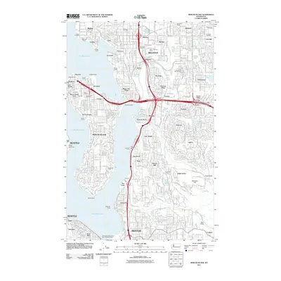 2011 Map of Mercer Island, 2011 Print
