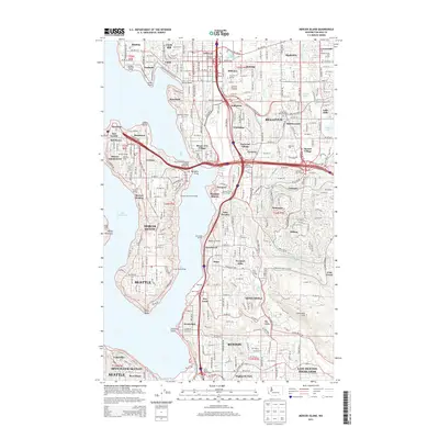 2014 Map of Mercer Island, 2014 Print