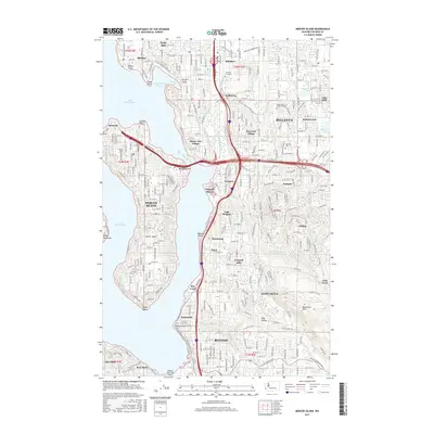 2017 Map of Mercer Island, 2017 Print