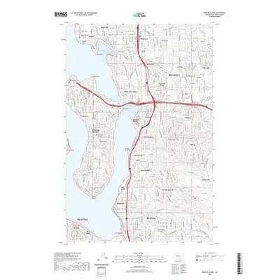 2020 Map of Mercer Island, 2020 Print