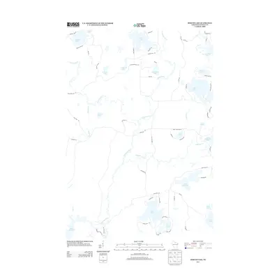2013 Map of Mercer Lake, 2013 Print