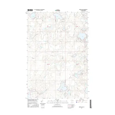 2015 Map of Mercer Lake, 2015 Print