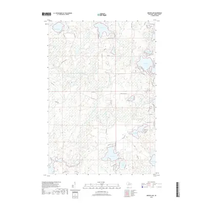 2018 Map of Mercer Lake, 2018 Print
