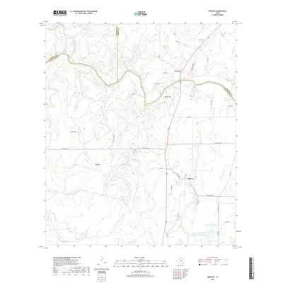 2019 Map of Mercury, 2019 Print