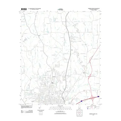 2012 Map of Meridian North, 2012 Print