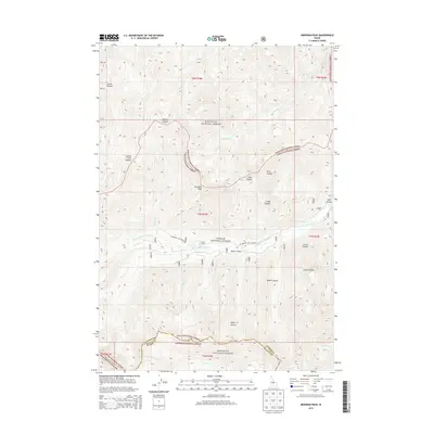 2013 Map of Meridian Peak, 2013 Print