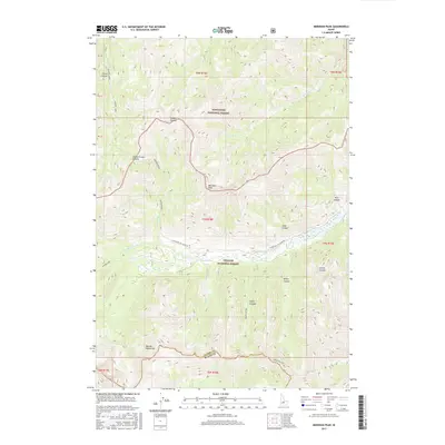 2017 Map of Meridian Peak, 2017 Print