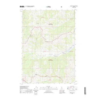 2020 Map of Meridian Peak, 2020 Print
