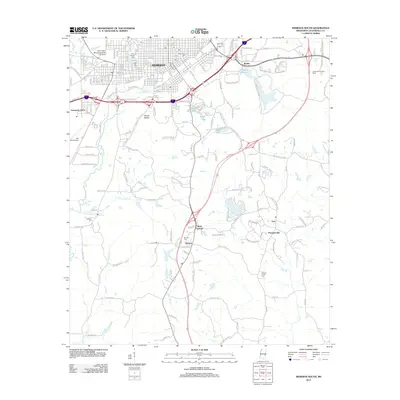 2012 Map of Meridian South, 2012 Print