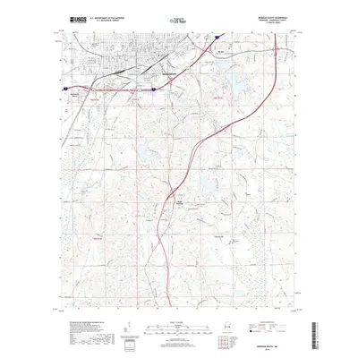 2018 Map of Meridian South, 2018 Print