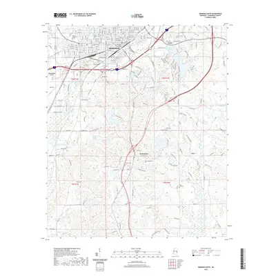 2020 Map of Meridian South, 2020 Print