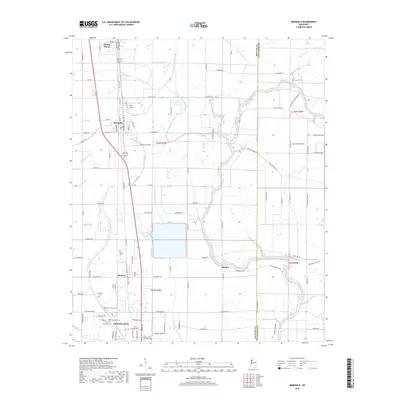 2018 Map of Merigold, 2018 Print