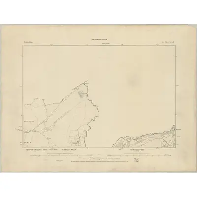 1875 Map of Merionethshire I.SE, 1886 Print