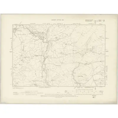 1899 Map of Merionethshire I.SW, 1901 Print