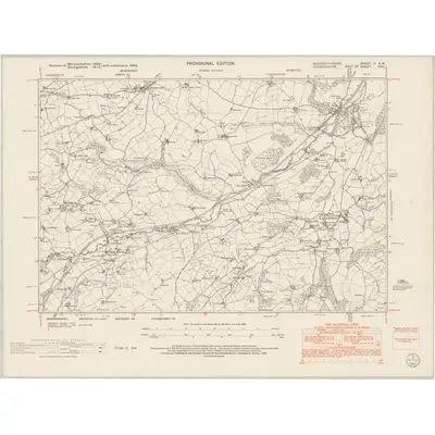 1949 Map of Merionethshire II.SW, 1953 Print