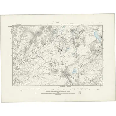 1887 Map of Merionethshire III.SE, 1888 Print