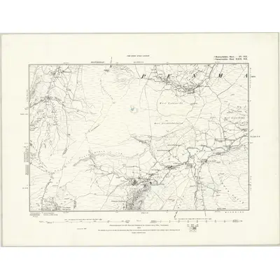 1887 Map of Merionethshire IV.NE, 1888 Print