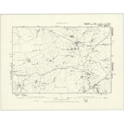 1875 Map of Merionethshire VI.NE, 1888 Print