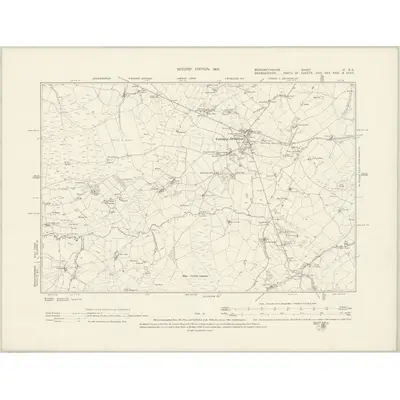 1899 Map of Merionethshire VI.NE, 1901 Print