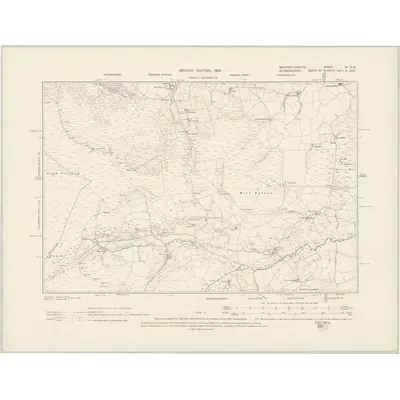 1899 Map of Merionethshire VI.NW, 1901 Print
