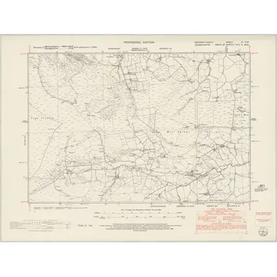 1949 Map of Merionethshire VI.NW, 1953 Print