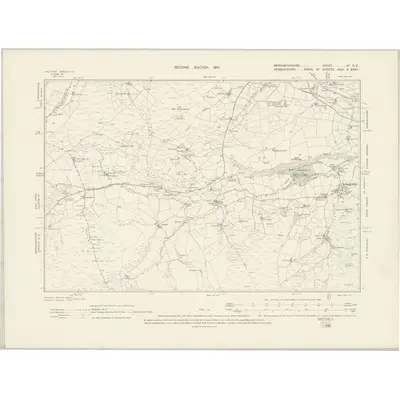 1899 Map of Merionethshire VI.SE, 1901 Print