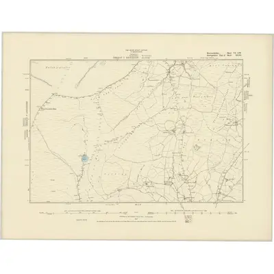 1875 Map of Merionethshire VI.SW, 1887 Print