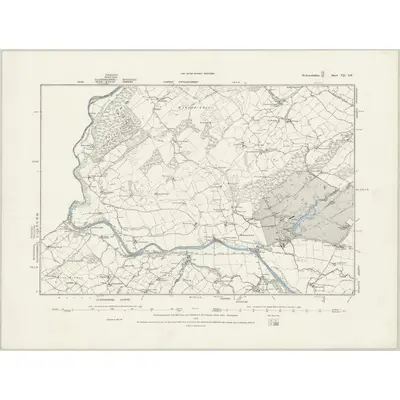 1875 Map of Merionethshire VII.SE, 1888 Print