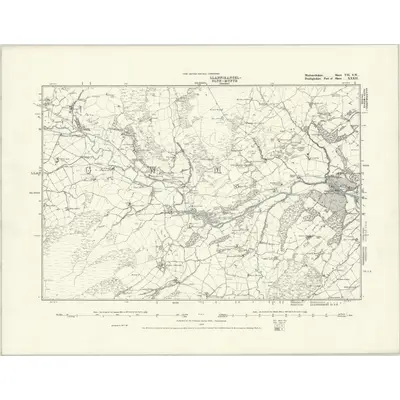 1875 Map of Merionethshire VII.SW, 1888 Print