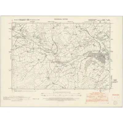 1949 Map of Merionethshire VII.SW, 1953 Print