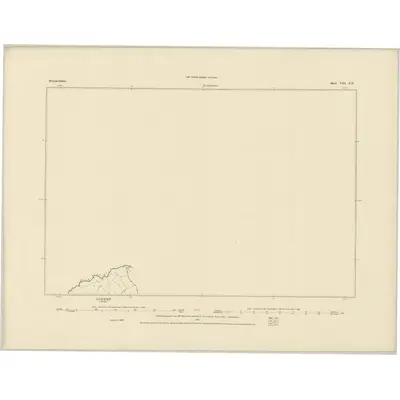 1875 Map of Merionethshire VIII.NE, 1885 Print