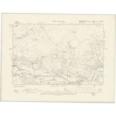 1899 Map of Merionethshire VIII.SE, 1901 Print