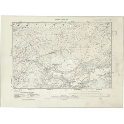 1899 Map of Merionethshire XI.NE, 1939 Print