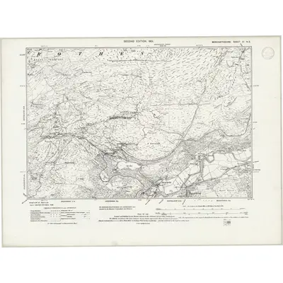 1899 Map of Merionethshire XI.NE, 1946 Print
