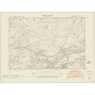 1949 Map of Merionethshire XI.NE, 1953 Print