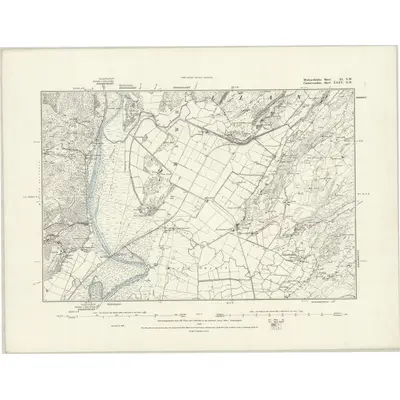 1887 Map of Merionethshire XI.NW, 1888 Print