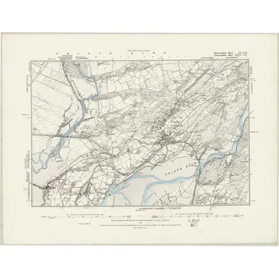 1887 Map of Merionethshire XI.SW, 1888 Print