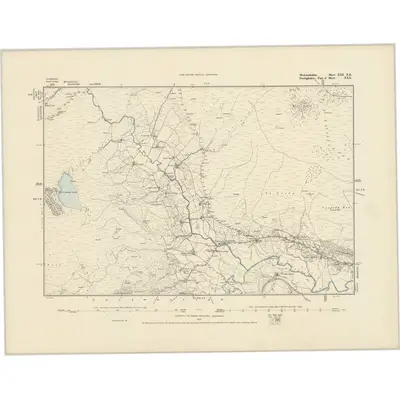 1875 Map of Merionethshire XIII.NE, 1887 Print