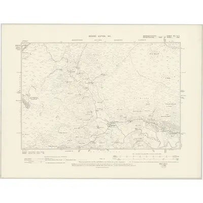 1899 Map of Merionethshire XIII.NE, 1901 Print
