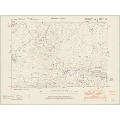 1949 Map of Merionethshire XIII.NE, 1953 Print