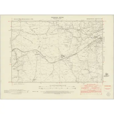 1949 Map of Merionethshire XIII.SW, 1953 Print