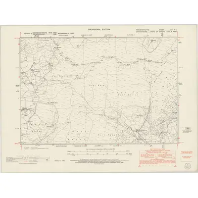 1949 Map of Merionethshire XIV.NE, 1953 Print