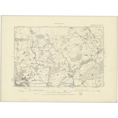 1886 Map of Merionethshire XIV.SE, 1887 Print