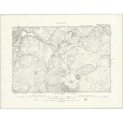 1887 Map of Merionethshire XIX.NE, 1888 Print
