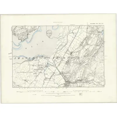 1887 Map of Merionethshire XIX.NW, 1888 Print