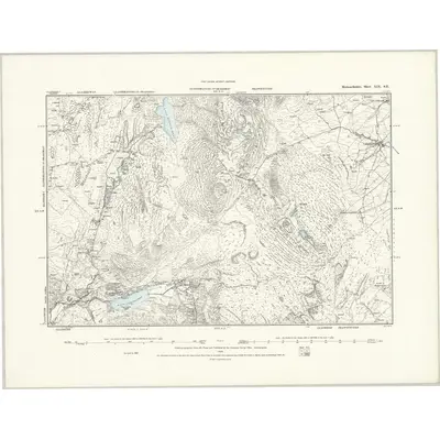 1887 Map of Merionethshire XIX.SE, 1888 Print