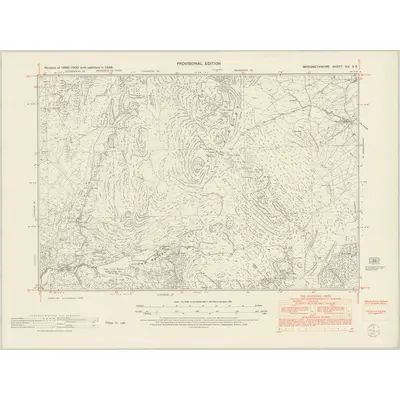 1949 Map of Merionethshire XIX.SE, 1953 Print