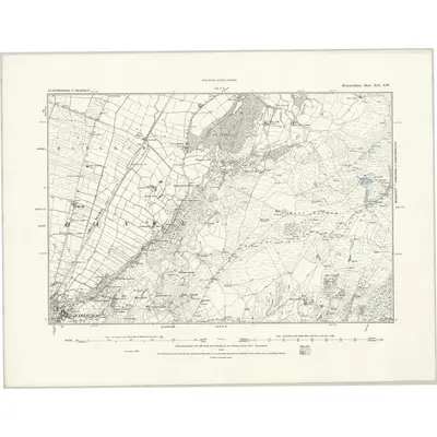 1887 Map of Merionethshire XIX.SW, 1888 Print