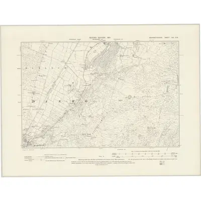 1899 Map of Merionethshire XIX.SW, 1901 Print
