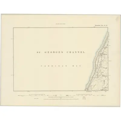 1887 Map of Merionethshire XL.SE